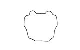 Gasket cylinder head cover Pit Bike Zongshen 190cc