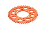 Rear Sprocket aluminium CNC 420 - 47 teeth - 4 screws YCF Pit Bike orange