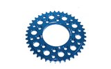 Rear Sprocket alu CNC 420 - 43T - 5 screws YCF Pitbike blue