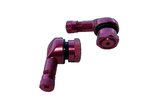 Tire Valves tubeless 90° aluminium CNC YCF red