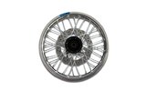 Front Wheel alu 1.4x14" - CNC hub black / silver rim w/ disc YCF Factory Pitbike