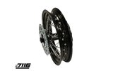 Rear Wheel alu 1.85x12" - CNC hub black w/ disc + sprocket YCF Factory Pitbike