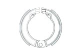 Brake Shoes rear RMS Vespa Super 125 - 150cc (VNC1T-VBC1T)