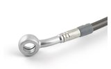 Brake Line Motacc front carbon / silver banjo Yamaha Aerox