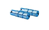 Footpegs knurled blue