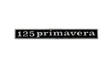 Badge Vespa Primavera 125cc black / chrome