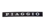Badge Piaggio black / chrome