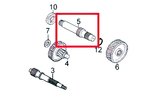 Secondary Gears / Output Shaft Kymco Agility 50cc 4T 12 inch