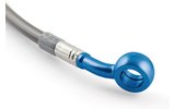 Brake Line Motacc front carbon / blue banjo Yamaha Aerox
