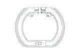 Brake Shoes front RMS Vespa Rally 180 - 200cc (VLB1T-VSB1T-VSC1T-VSE1T)