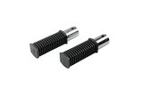 Moped Footpegs grooved black