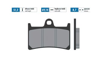 Polini alkuperäiset jarrupalat Yamaha Tmax 560