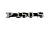 Badge Vespa P 150 S black / chrome