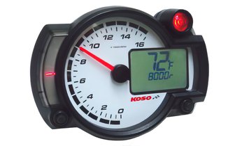 Kierroslukumittari / lämpömittari Koso RX2NR 0 - 16 000 rpm