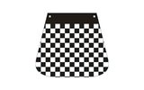Rear Mud Flap RMS checkerboard Vespa Vintage