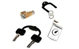 Barrel Lock Set RMS 4mm (2x) keyed-alike Vespa PX / GL / Super 125-200cc (VNX-VLX-VSX-VLA-VLB-VBC)