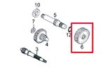 Output Shaft Gear Kymco Agility 50cc 4-stroke 12 inch