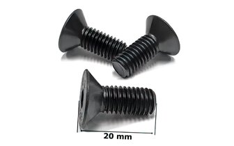 Jarrulevyn ruuvit x3 uppokanta M8 x 20mm musta