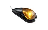 Indicators / Lamps glue-on drop-shaped carbon / tinted