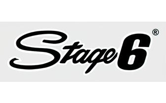 Stage6-logolaatta 20x6cm musta