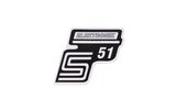 Sticker S51 Elektronik silver Simson