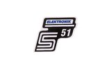 Sticker S51 Elektronik blue Simson