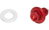 Oil Drain Screw magnetic Moose Racing red Honda CR 80