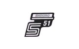 Sticker S51 Enduro silver Simson