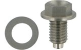 Oil Drain Screw magnetic Moose Racing silver Suzuki / Yamaha