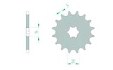 Front Sprocket Afam 420 / 14 teeth KX 65 / 85