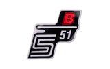 Sticker S51 B red Simson