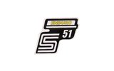 Sticker S51 Enduro yellow Simson