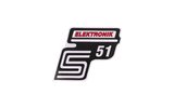 Sticker S51 Elektronik red Simson