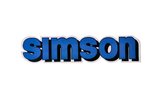 Sticker tank blue / black Simson