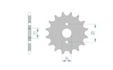 Front Sprocket Afam self-cleaning 420 / 15 teeth CR 80 / 85