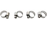 Hose Clamps stainless steel 6-16 mm (x4)