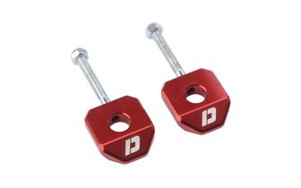 Ketjunkiristin 12mm Doppler Alu CNC punainen Derbi / Gilera / Aprilia
