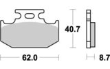 Brake Pads rear Moto Master Nitro KX 125 / 250 1989 à 1994