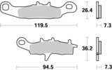 Brake Pads front Moto Master Nitro KX 85