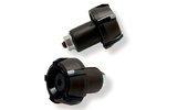 Handlebar Ends anti-vibration d.18mm Harlem black / black