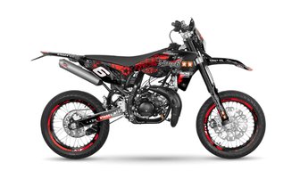 Tarrasarja Sherco SM-R 50 Stage6:n jälkeen, punainen/musta