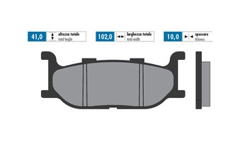 Polini sintratut jarrupalat Tmax 500 2001-2003