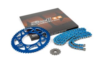Ketjusarja 14x53 - 420 Stage6 alumiini CNC Blue Beta RR