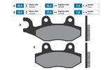 Brake Pads Polini sintered Peugeot Vivacity 125