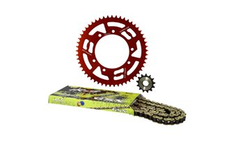 Ketjusarja alumiini punainen 13x53 - 428 Doppler Sherco 50cc