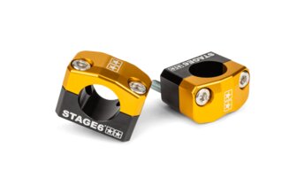 Ohjaustangon kiinnikkeet / kiinnikkeet Stage6 28,6 mm keltainen