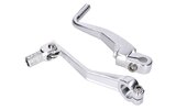 Gear Shift + Kickstart Lever Set foldable alu silver Simson