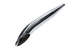 Exhaust swiing sidepipe 28/60mm chrome moped