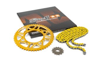 Ketjusarja 14x53 - 420 Stage6 alumiini CNC keltainen Beta RR