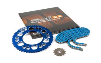 Ketjusarja 13x53 - 420 Stage6 alumiini CNC sininen Aprilia SX 50
